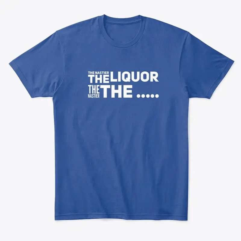 Men's Liquor White Ink